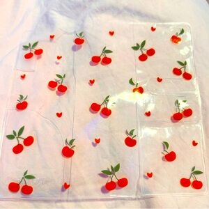 🍒sold🍒 Hobonichi weeks clear cover sweet cherry Planner cover New Planner